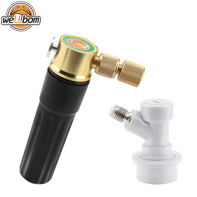 Keg Charger Co2 Injector Draft Beer Dispenser & Gas Ball Lock Fitting Homebrew Soda